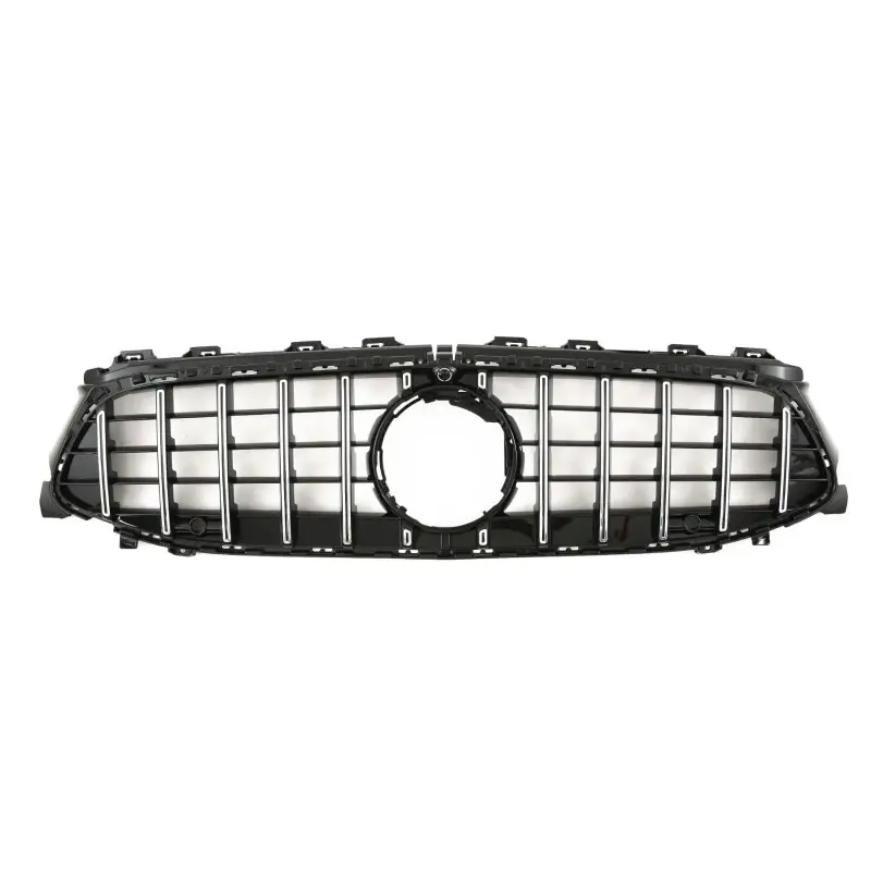 GRILLE DE CALANDRE LOOK GT GT-R POUR MERCEDES CLASSE CLA C118 W118 FACELIFT (23-25) - NOIR CHROME - PANAMERICANA AMG GT OPTIK Commander Vite