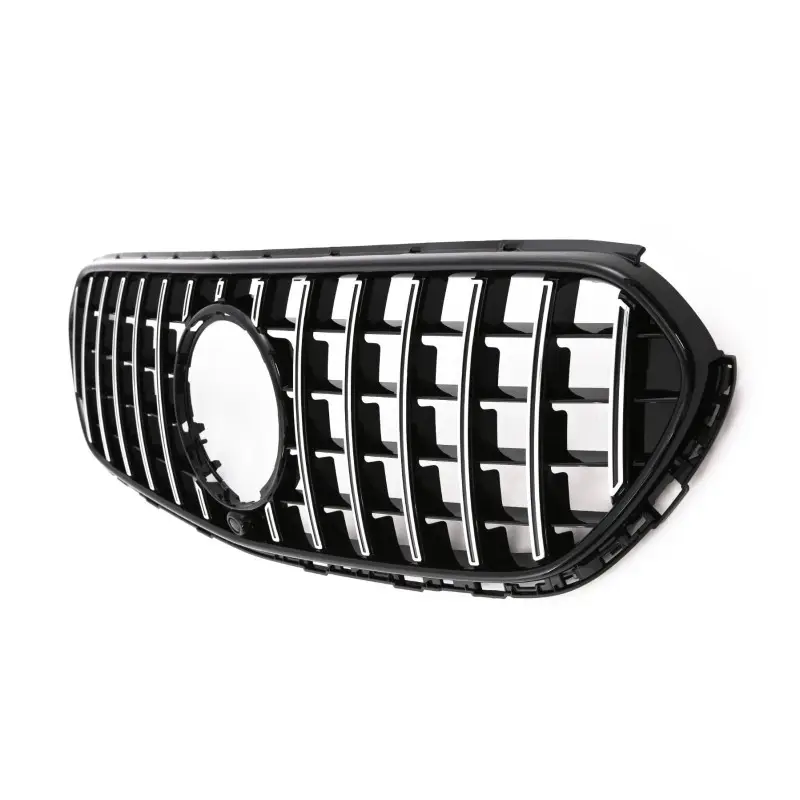 Nouvelle Collection GRILLE DE CALANDRE LOOK GT-R POUR MERCEDES GLC X254 W254 C254 (23-26) SANS PACK AMG - NOIR CHROME - PANAMERICANA AMG GT
