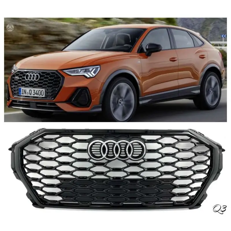 Bon Plan CALANDRE S-LINE FINITION NOIR POUR AUDI Q3 (19-23) POUR SUV OU SPORTBACK - ORIGINE AUDI