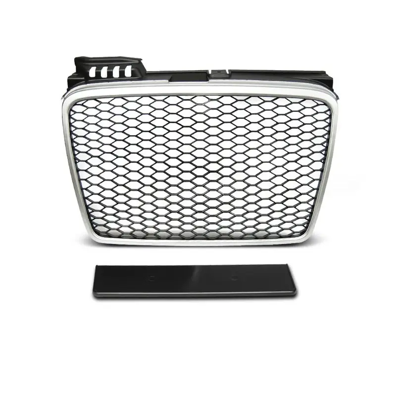 GRILLE SPORT ARGENT POUR AUDI A4 (B7) 11.04-03.08 Dernière Chance