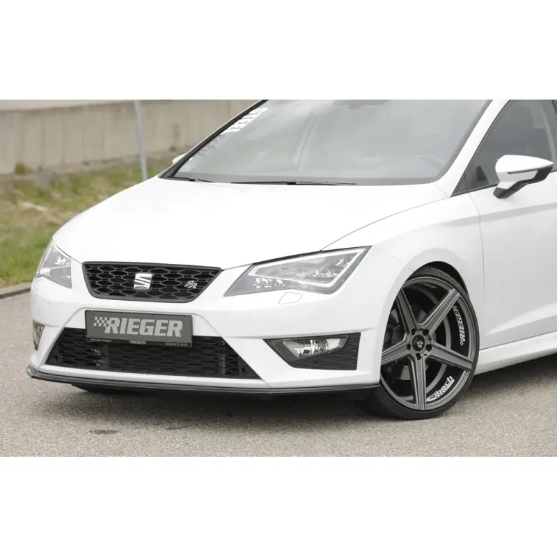 LAME AVANT RIEGER POUR SEAT LEON FR (13-17) AUSSI LEON CUPRA - PHASE 1 - NOIR BRILLANT Paiement Sécurisé
