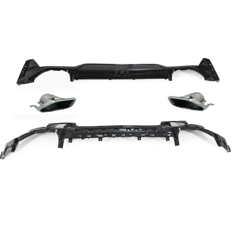 DIFFUSEUR M-PERFORMANCE + EMBOUTS D'ÉCHAPPEMENT CHROME LOOK 340I POUR BMW SÉRIE 3 G20 LCI (22-24) + G21 LCI TOURING (22-24) Remise