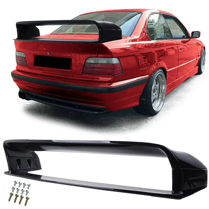 Prix Réduit LAME / SPOILER DE COFFRE LOOK GT2 POUR BMW E36 (BERLINE - COUPÉ ) - NOIR BRILLANT - ABS