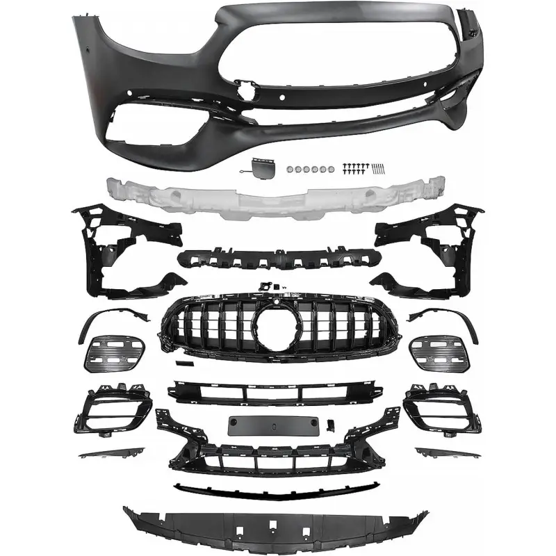 PARE CHOCS AVANT COMPLET LOOK E63 AMG POUR MERCEDES CLASSE E W213 (20-24) - 6 PDC - A PEINDRE Offre Exclusive