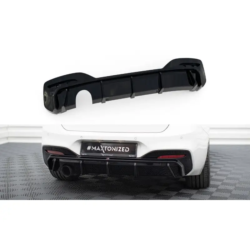 RAJOUT DU PARE-CHOCS ARRIERE BMW 1 F20- F21 FACELIFT M-POWER - MAXTON DESIGN - FINITION NOIR BRILLANT Nouveauté