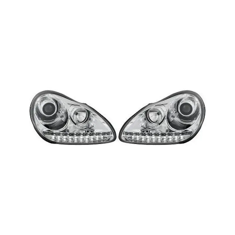 SET DE PHARE AVANT LOOK DESIGN POUR PORSCHE CAYENNE (03-07) SANS XENON D ORIGINE H7/H1 Meilleur Choix