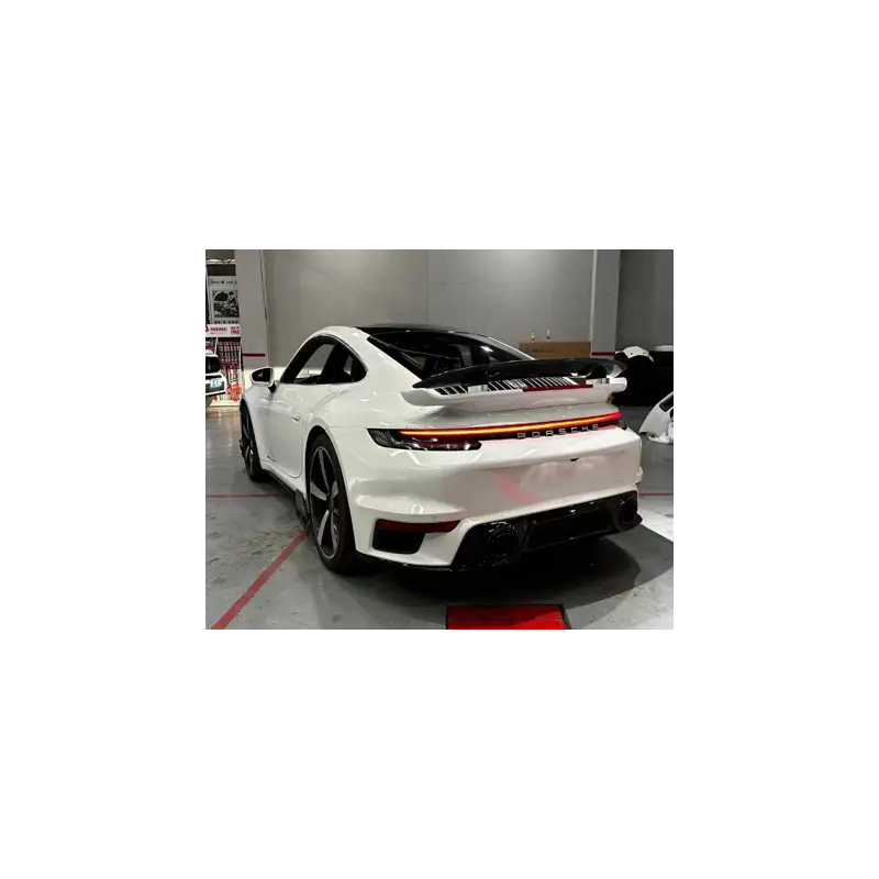 Jusqu’à Épuisement Des Stocks PARE-CHOCS ARRIERE LOOK TURBO AVEC EMBOUTS D'ECHAPPEMENT POUR PORSCHE 911 (TYP 992) - POUR CARRERA BASE / 4 / 4S (19-24)