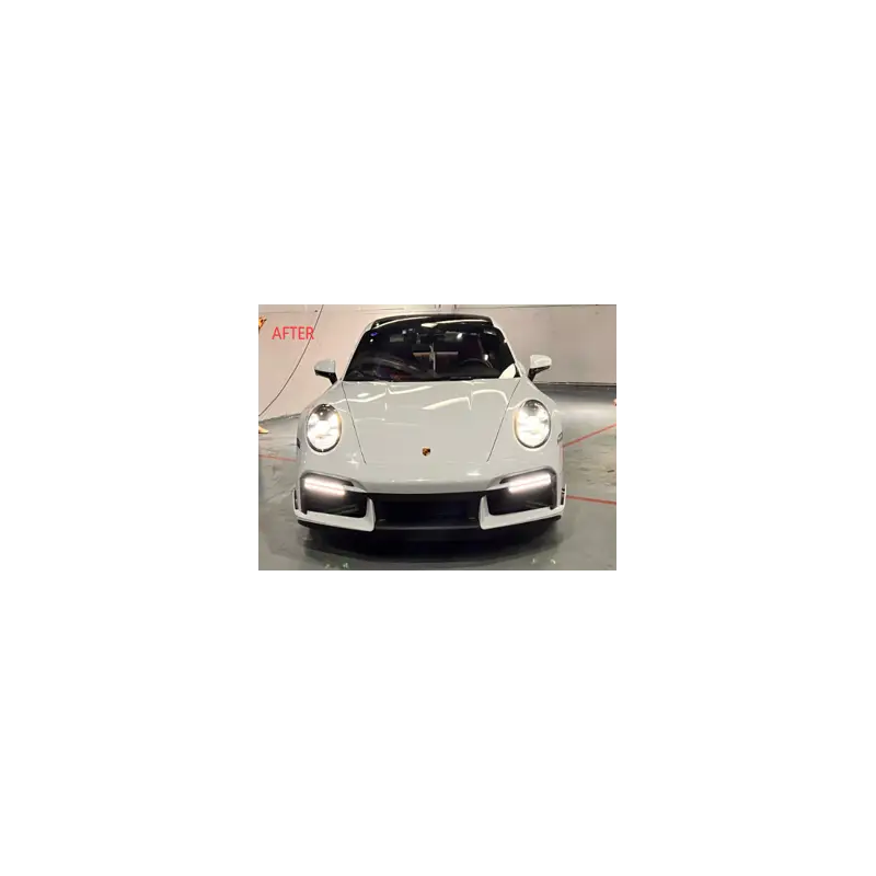 PARE-CHOCS AVANT LOOK TURBO AVEC LED / DRL POUR PORSCHE 911 (TYP 992) - POUR CARRERA BASE / 4 / 4S (19-24) Dernier Modèle