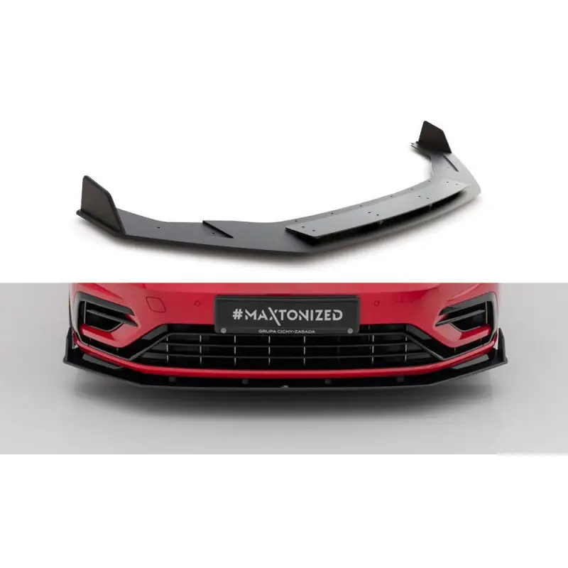 Seulement Aujourd’hui LAME DU PARE-CHOCS AVANT V.2 VW GOLF 7 R FACELIFT - MAXTON DESIGN