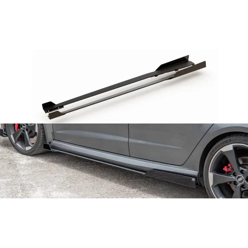 Prix Choc Rajouts Des Bas De Caisse + Flaps Audi RS3 8V Sportback MAXTON DESIGN - NOIR