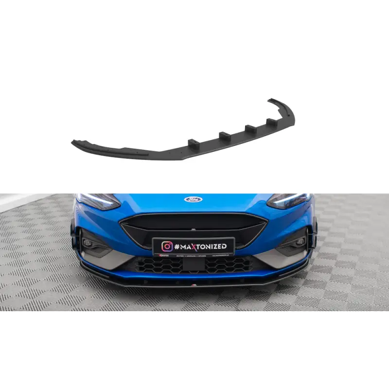 Sport Durabilité Lame Du Pare-Chocs Avant Ford Focus ST / ST-Line Mk4 MAXTON DESIGN - NOIR Meilleure Vente
