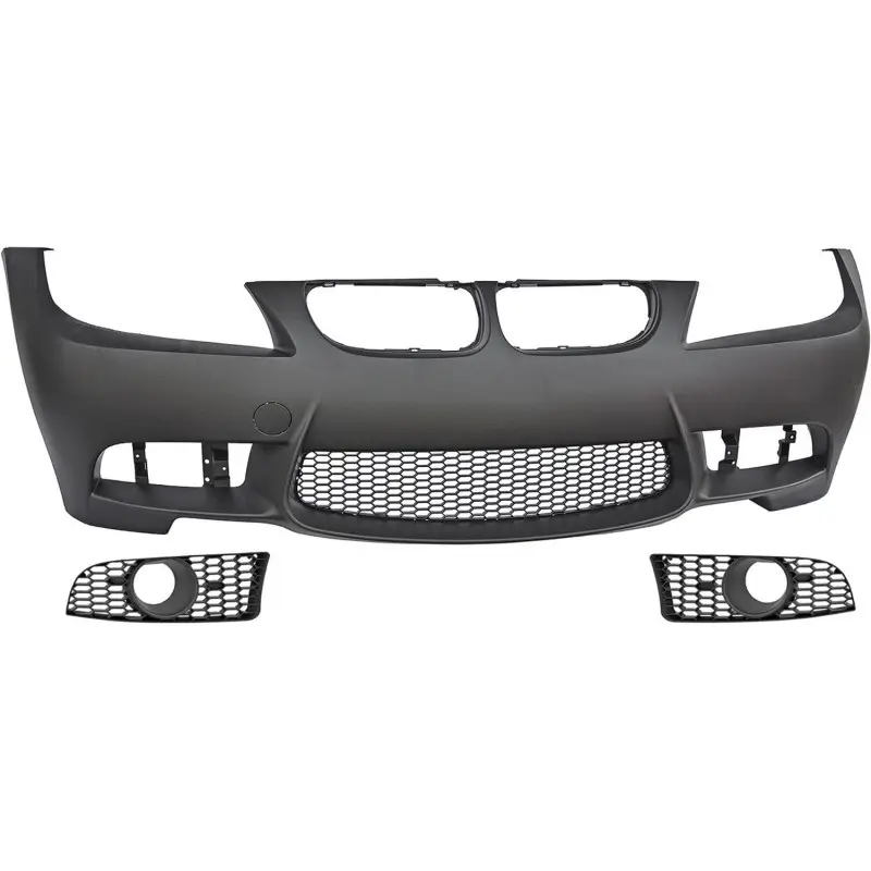 Must-Have PARE-CHOCS AVANT LOOK M3 POUR BMW SERIE 3 E90 / E91 LCI (08-12) SANS TROU PDC - SANS TROU LAVE-PHARE