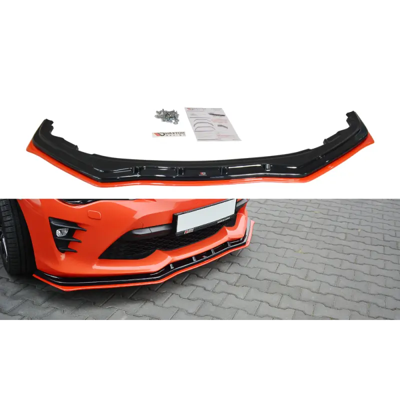 Prix Cassé LAME DU PARE-CHOCS AVANT / SPLITTER V.4 TOYOTA GT86 FACELIFT MAXTON DESIGN - ROUGE - NOIR