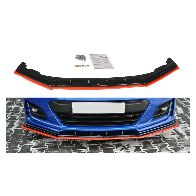 Achetez Aujourd’hui LAME DU PARE-CHOCS AVANT / SPLITTER V.4 SUBARU BRZ FACELIFT MAXTON DESIGN - ROUGE - NOIR