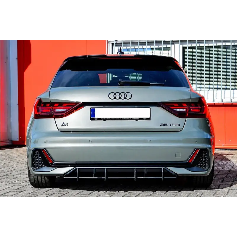 Super Prix LAME DE DIFFUSEUR ARRIERE POUR AUDI A1 GB S-LINE (18-23) - ECHAPPEMENT NON VISIBLE - NOIR MAT