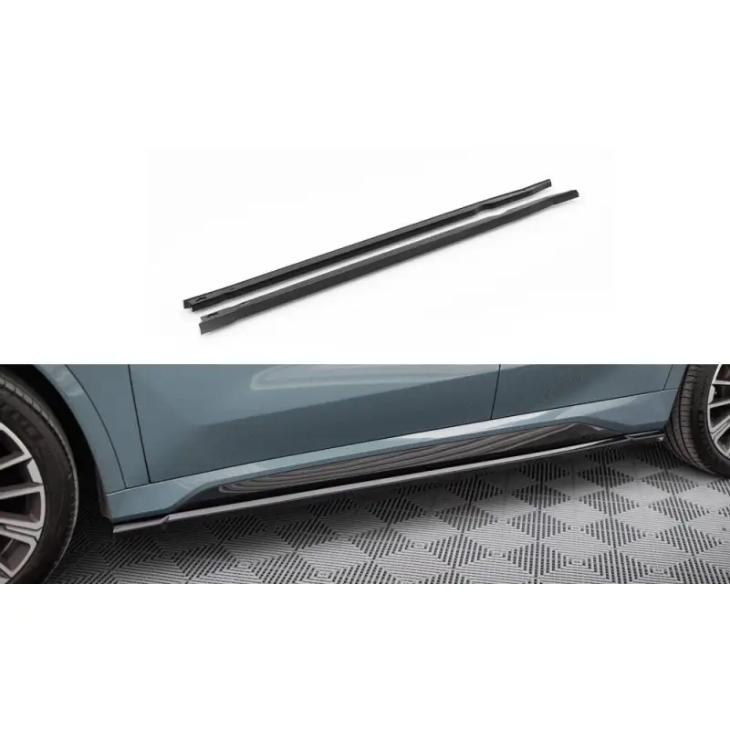 Rajouts Des Bas De Caisse BMW X1 M-Pack U11 MAXTON DESIGN - FINITION NOIR BRILLANT Vente Flash