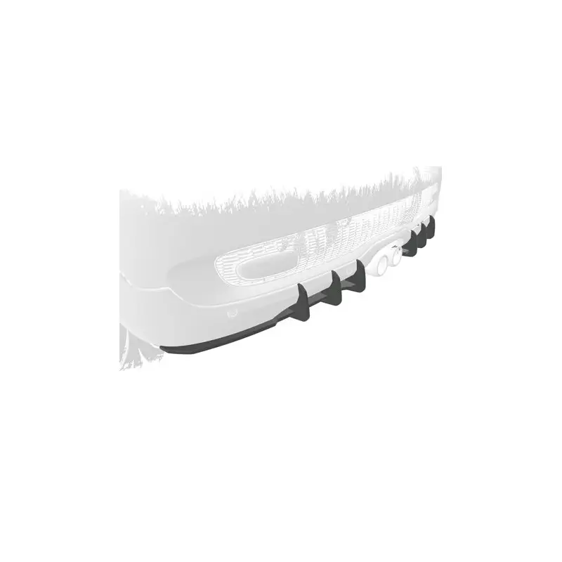 RAJOUT DE DIFFUSEUR DE PARE-CHOCS ARRIERE POUR MINI COOPER S R55 R56 R57 (06-10) - NOIR (NON PEINT) Petit Prix