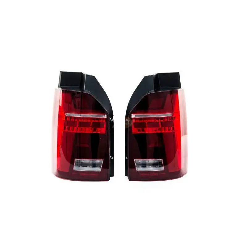 SET DE FEUX ARRIERES LED POUR VW TRANSPORTER - MULTIVAN - CARAVELLE T6 (15-19) - POUR VEHICULE AVEC HAYON - ROUGE / BLANC Usine Directe