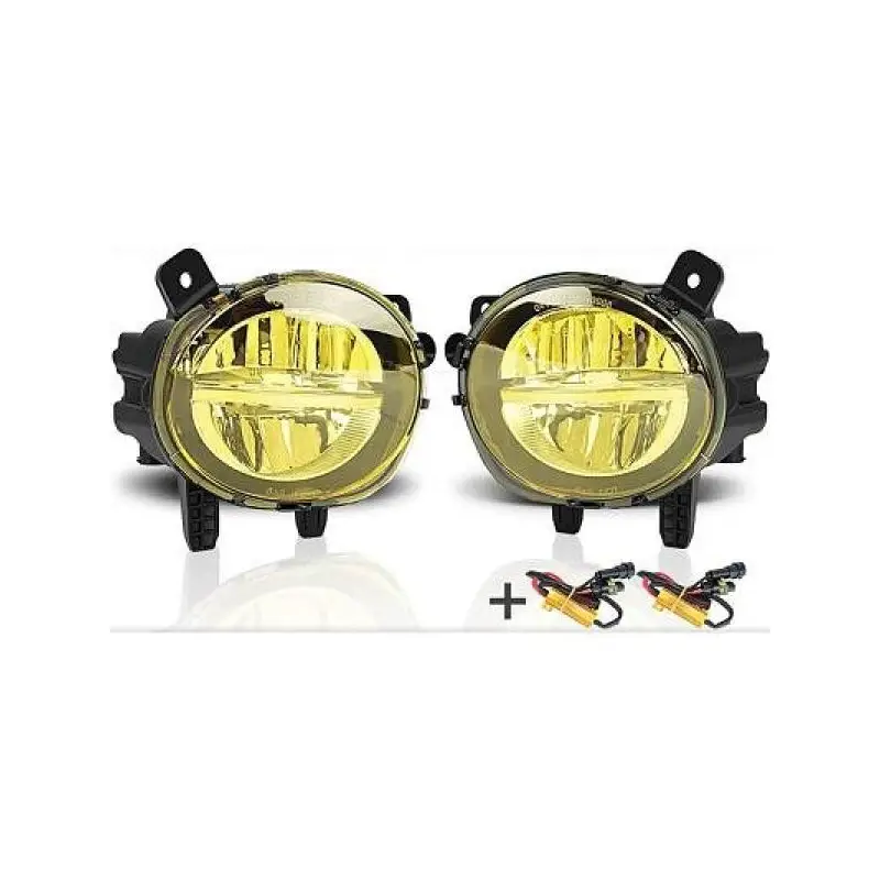 SET DE DEUX ANTIBROUILLARDS POUR BMW SERIE 1 F20 F21 - 3 F30 F31 - 4 F32 F33 F36 - JAUNE AVEC LED Réduction