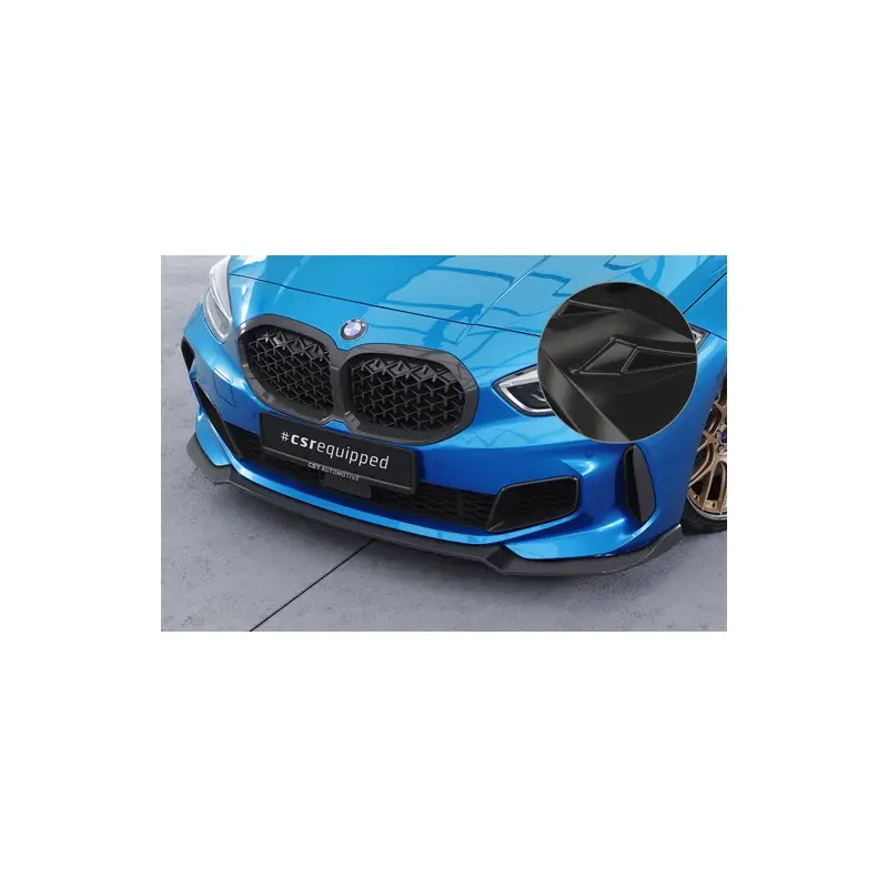 Achat Immédiat LAME DU PARE-CHOCS AVANT PACK M POUR BMW SERIE 1 F40 PACK M (19-24) NOIR BRILLANT - AUSSI M135i