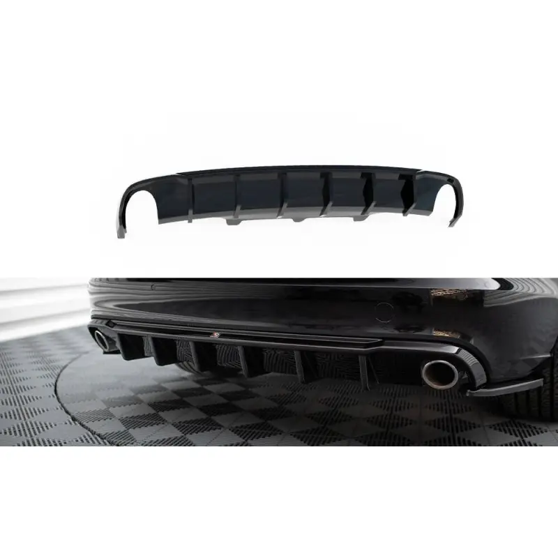 DIFFUSEUR ARRIERE COMPLET AUDI A6 C7 PHASE 1 - STANDARD - PAS POUR SLINE - MAXTON DESIGN - NOIR BRILLANT Nouveauté