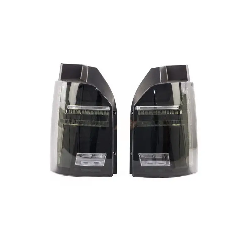 SET DE FEUX ARRIERES LED POUR VW TRANSPORTER - MULTIVAN - CARAVELLE T6 (15-19) - POUR VEHICULE AVEC HAYON - NOIR FUME Pas Cher