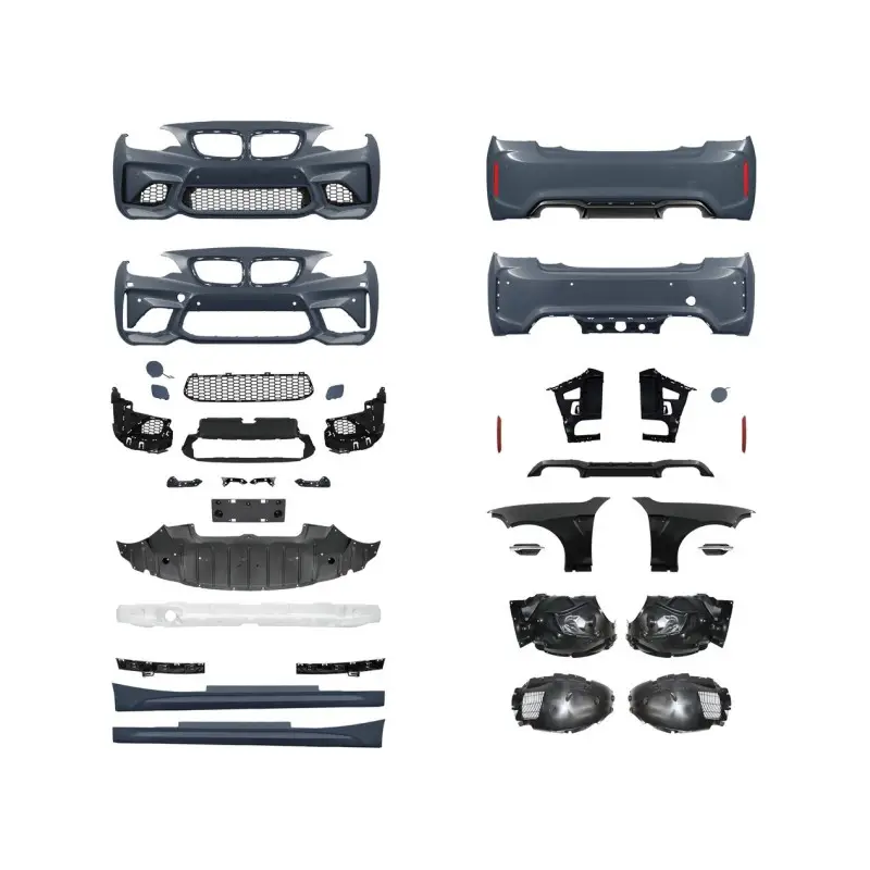 KIT COMPLET + AILES LARGES LOOK M2 POUR BMW SÉRIE 2 F22 F23 COUPÉ - CABRIOLET (14-19) AVEC AILES LARGES! Achat Immédiat