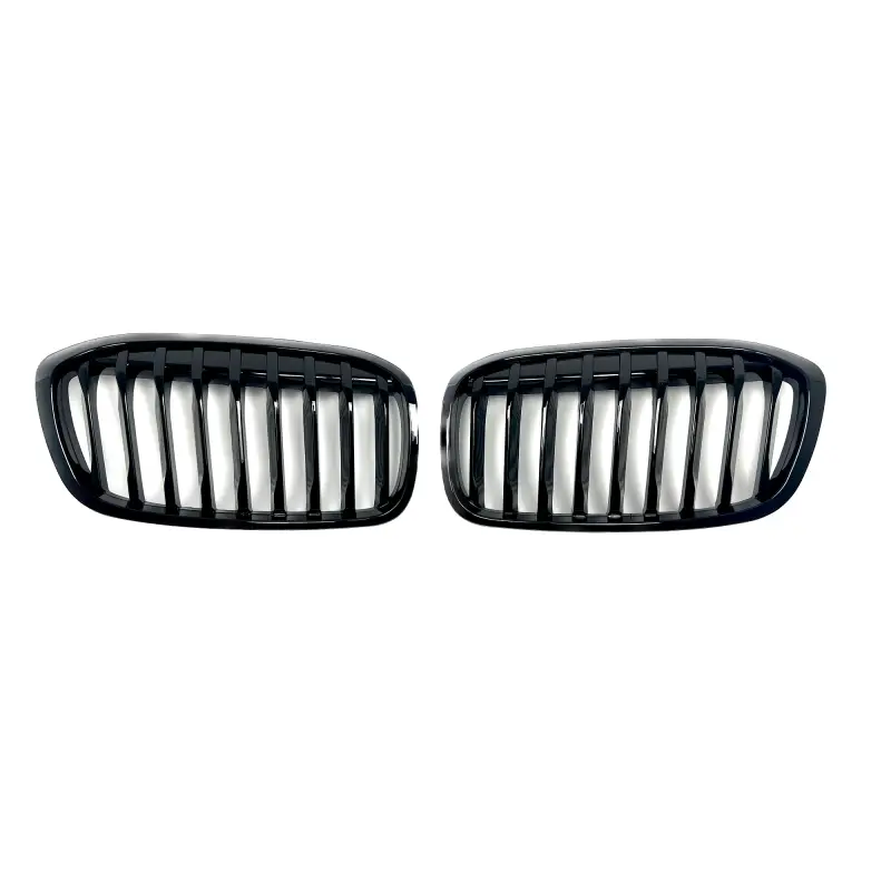 SET DE DEUX CALANDRES DESIGN SIMPLE LIGNE NOIR BRILLANTE POUR BMW SÉRIE 2 F45 LCI F46 LCI (18-21) Achetez Aujourd’hui