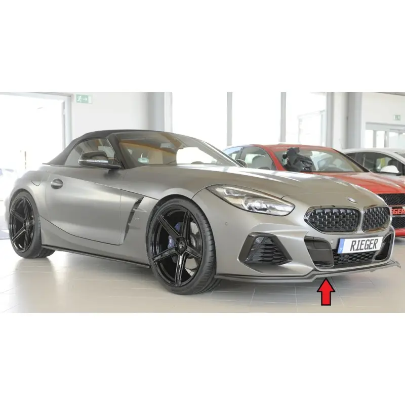 Top Vente LAME DU PARE-CHOCS AVANT POUR BMW Z4 G29 - RIEGER - NOIR MAT (19-23)