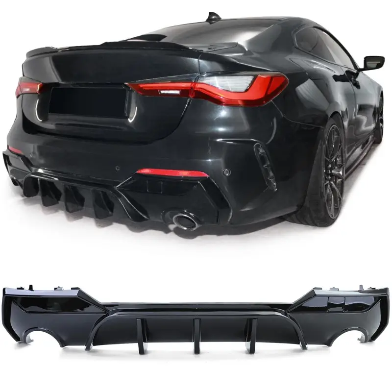 Meilleur Choix DIFFUSEUR M-PERFORMANCE NOIR BRILLANT POUR BMW SÉRIE 4 G22 (21-24) + SERIE 4 G23 CABRIOLET (21-24)
