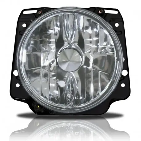 Promotion Saisonnière Phares avant, VW Golf 2 (83-91) H4, verre lisse/fond chrome