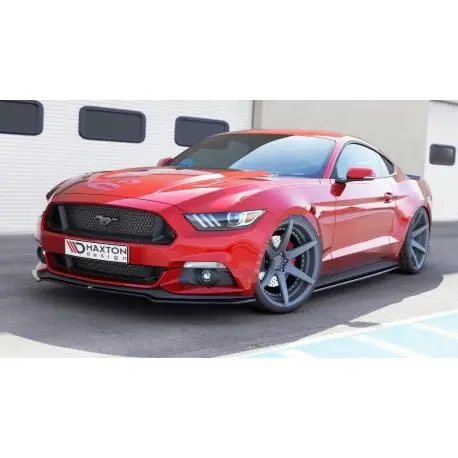 Vente Directe LAME DE PARE-CHOCS AVANT V.1 FORD MUSTANG MK6 - MAXTON DESIGN - FINITION NOIR MAT