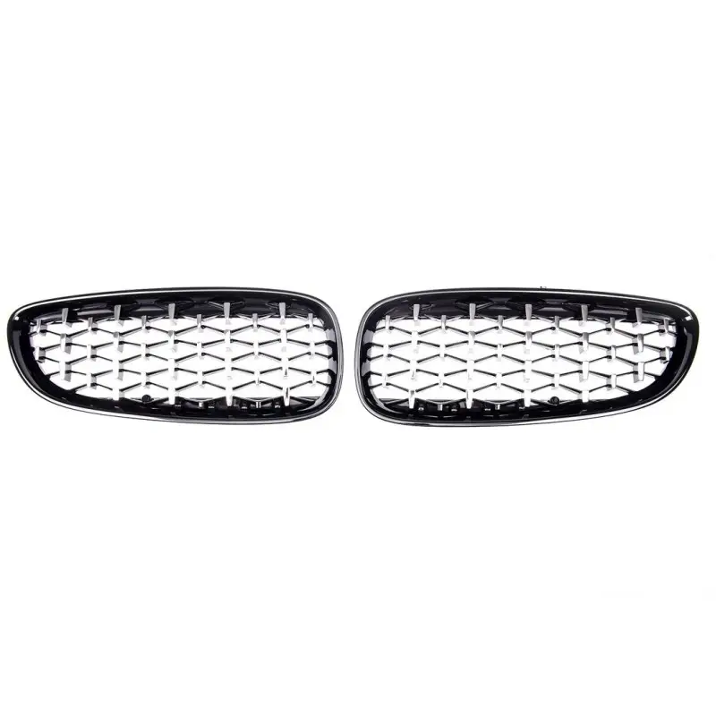 SET DE CALANDRES LOOK DIAMANT NOIR / CHROME POUR BMW Z4 E89 (09-16) Usine Directe
