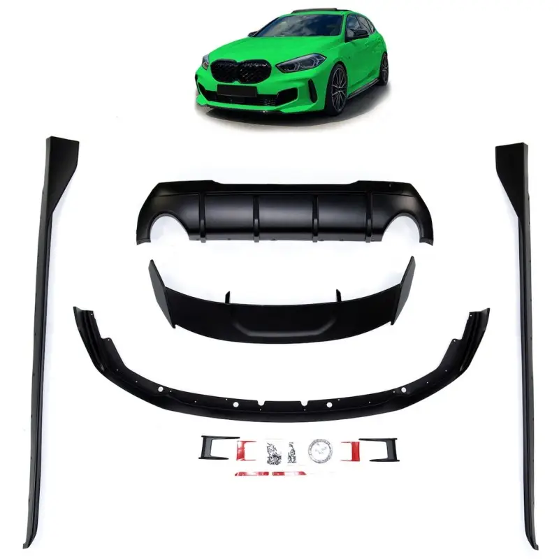 Prix Choc PACK M-PERFORMANCE - LAME AVANT - BAS DE CAISSE - SPOILER DE COFFRE - DIFFUSEUR BMW SERIE 1 F40 (19-23) - NOIR MAT