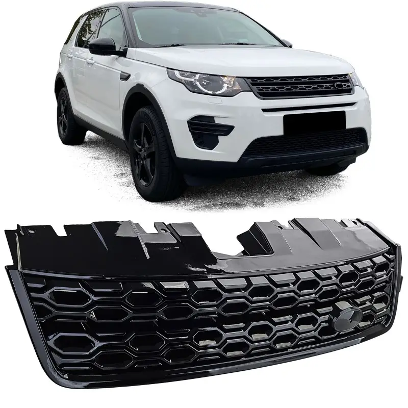 Affaire À Saisir CALANDRE AVANT LOOK SPORT POUR LAND ROVER DISCOVERY SPORT (15-20) - FINITION NOIR BRILLANT - GRIS