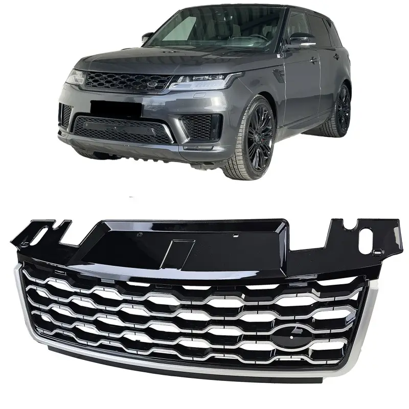 CALANDRE AVANT LOOK SPORT POUR Range Rover Sport (17-22) - FINITION NOIR BRILLANT Quantité Limitée