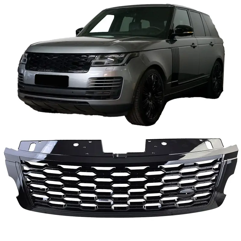 Acheter En Ligne CALANDRE AVANT LOOK SPORT POUR LAND ROVER VOGUE (18-22) - FINITION NOIR BRILLANT