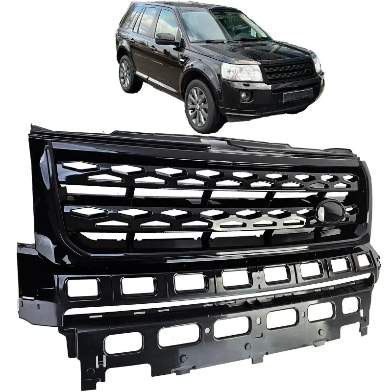 Prix Réduit CALANDRE AVANT LOOK SPORT POUR LAN ROVER FREELANDER (07-14) - FINITION NOIR BRILLANT
