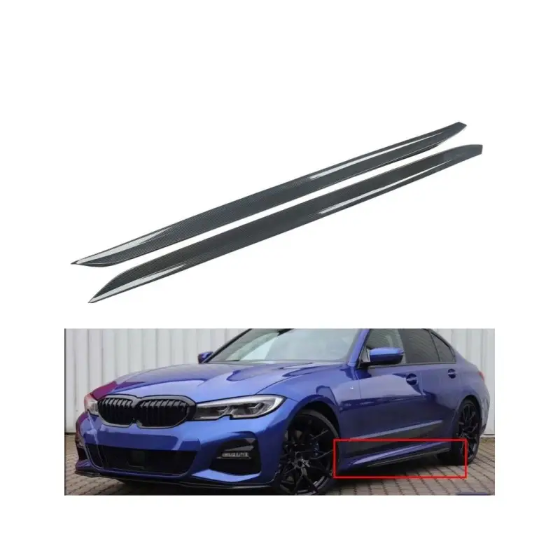 LAME DE BAS DE CAISSE CARBON LOOK M-PERFORMANCE POUR BAS DE CAISSES PACK M POUR BMW SERIE 3 G20 - G21 (18-23) Prix Réduit