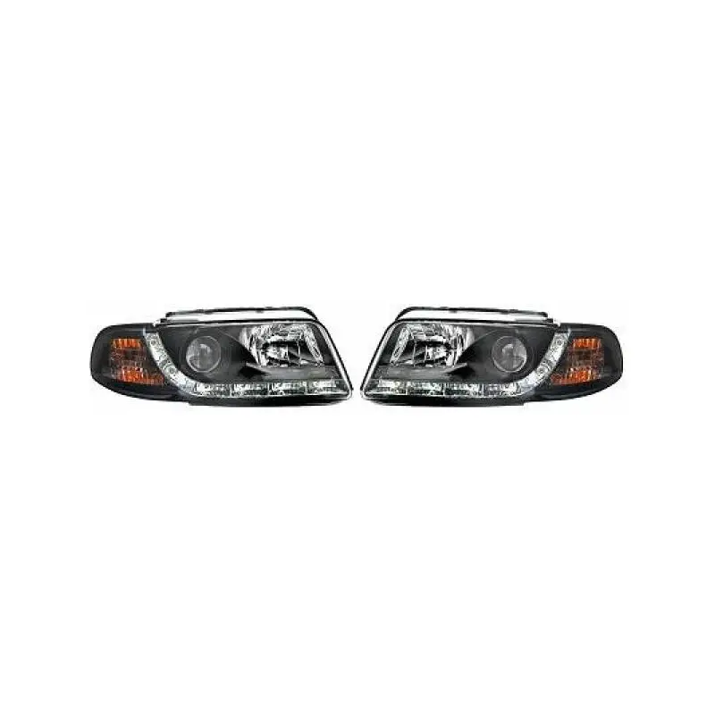Commander Vite SET DE PHARES AVANT POUR AUDI A4 B5 (94-99) - H1/H1 - NOIR - MOD 2