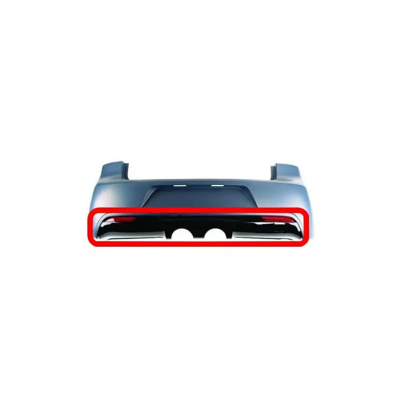 DIFFUSEUR DE PARE CHOC ARRIERE LOOK R20 NU VW GOLF 6 BERLINE (08-12) - NOIR BRILLANT Commande En Gros