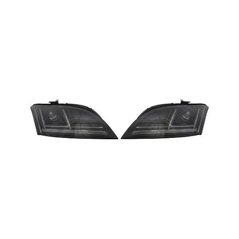 SET DE DEUX PHARES AVANT LED LOOK NEW TT POUR AUDI TT 8J (11-15) - POUR XENON & AFS - NOIR - CLIGNOTANT DYNAMIQUE Acheter Direct