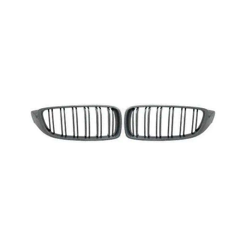 Meilleure Vente SET CALANDRE LOOK CARBONE M4 BMW SÉRIE 4 F32 F33 F36 (14-20)