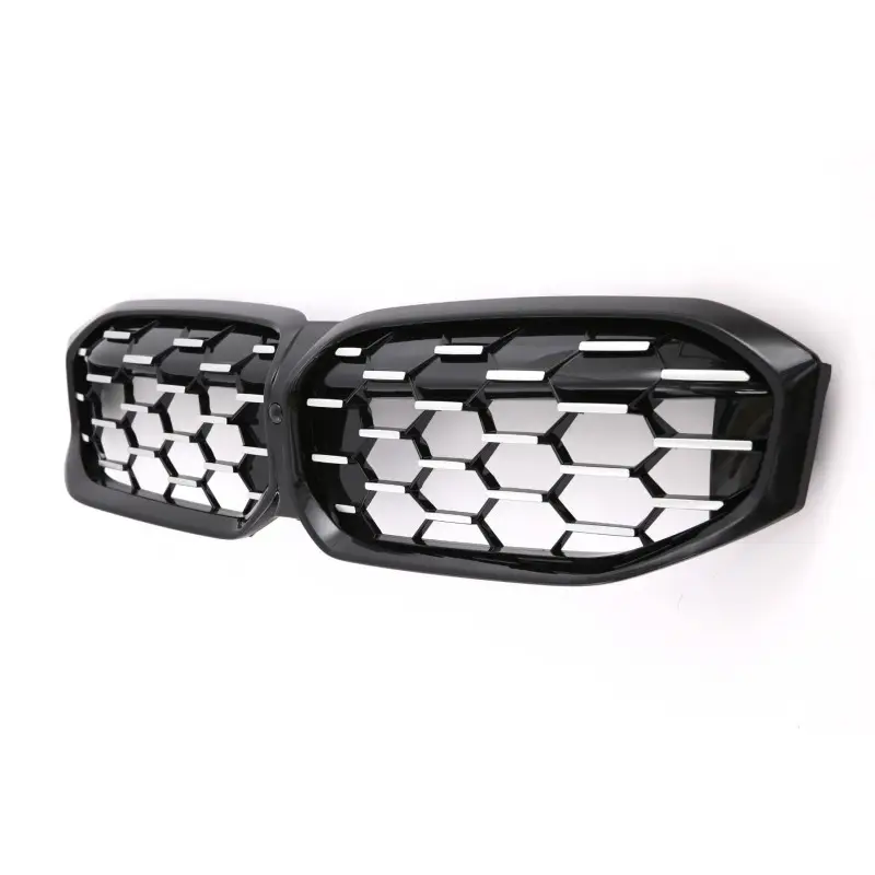 CALANDRE LOOK DIAMANT NOIR BRILLANT - CHROME POUR BMW SERIE 3 G20 G21 LCI (22-24) Bon Plan