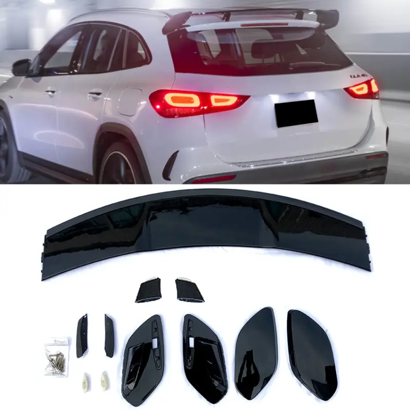 Offre Limitée SPOILER DE TOIT LOOK AMG POUR MERCEDES GLA H247 (19-23) - NOIR BRILLANT