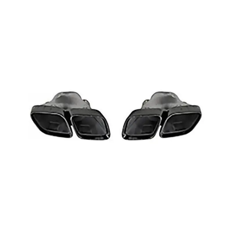SET DE DEUX EMBOUTS NOIR LOOK 63AMG POUR MERCEDES GLE (20-24) V167 C167 & GLS X167 (20-24) UNIQUEMENT POUR DIFFUSEUR 63AMG Meilleur Choix