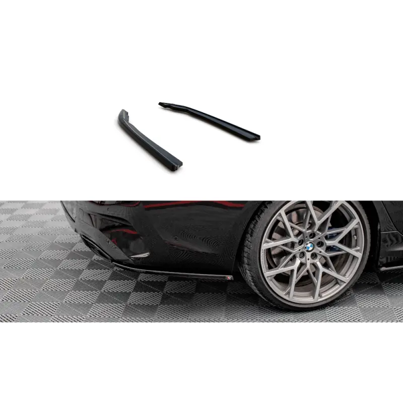 LAMES DE PARE-CHOCS ARRIÈRE LATÉRALES V.4 BMW M340I G20 / G21 - MAXTON DESIGN - FINITION NOIR BRILLANT Soldes