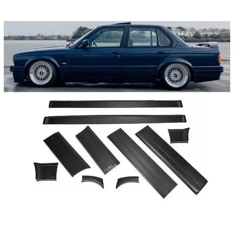 PACK DE DEUX BAS DE CAISSES PACK M + MOULURES DE PORTES - D'AILES POUR BMW E30 BERLINE TOURING (82-90) - ABS Paiement Sécurisé