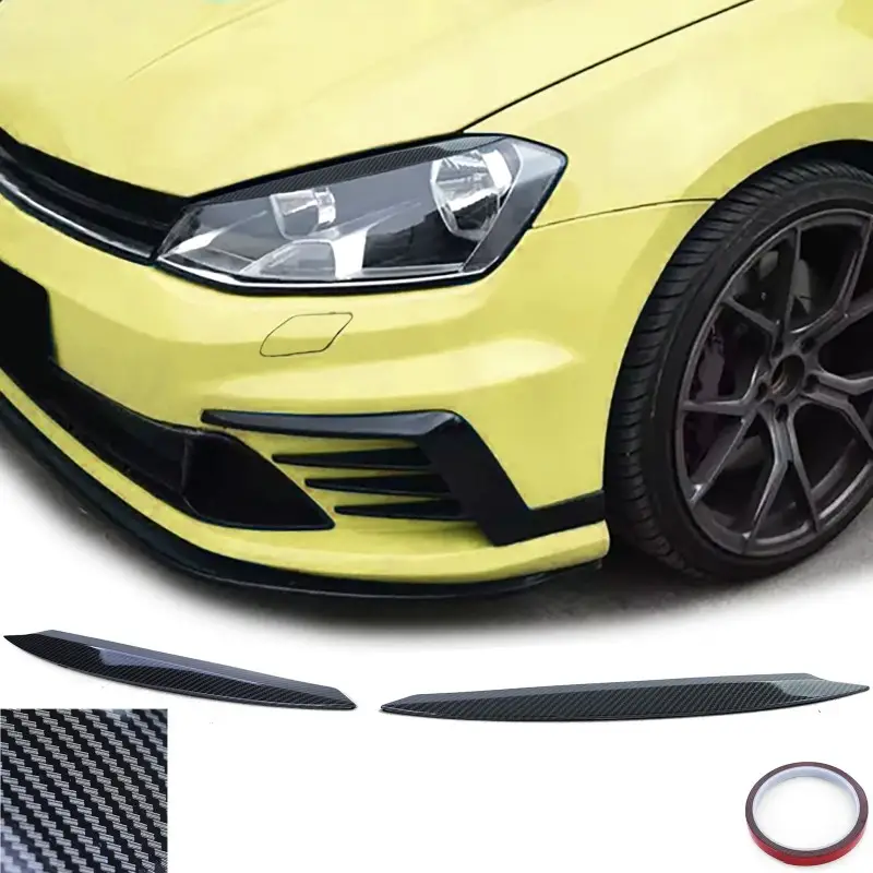 Authentique SET DE PAUPIERE DE PHARE POUR VW GOLF 7 PHASE(12-17) - LOOK CARBON