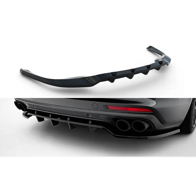Prix Réduit RAJOUT DU DIFFUSEUR DE PARE-CHOCS ARRIERE PORSCHE PANAMERA E-HYBRID 971 - MAXTONDESIGN - FINITION NOIR BRILLANT